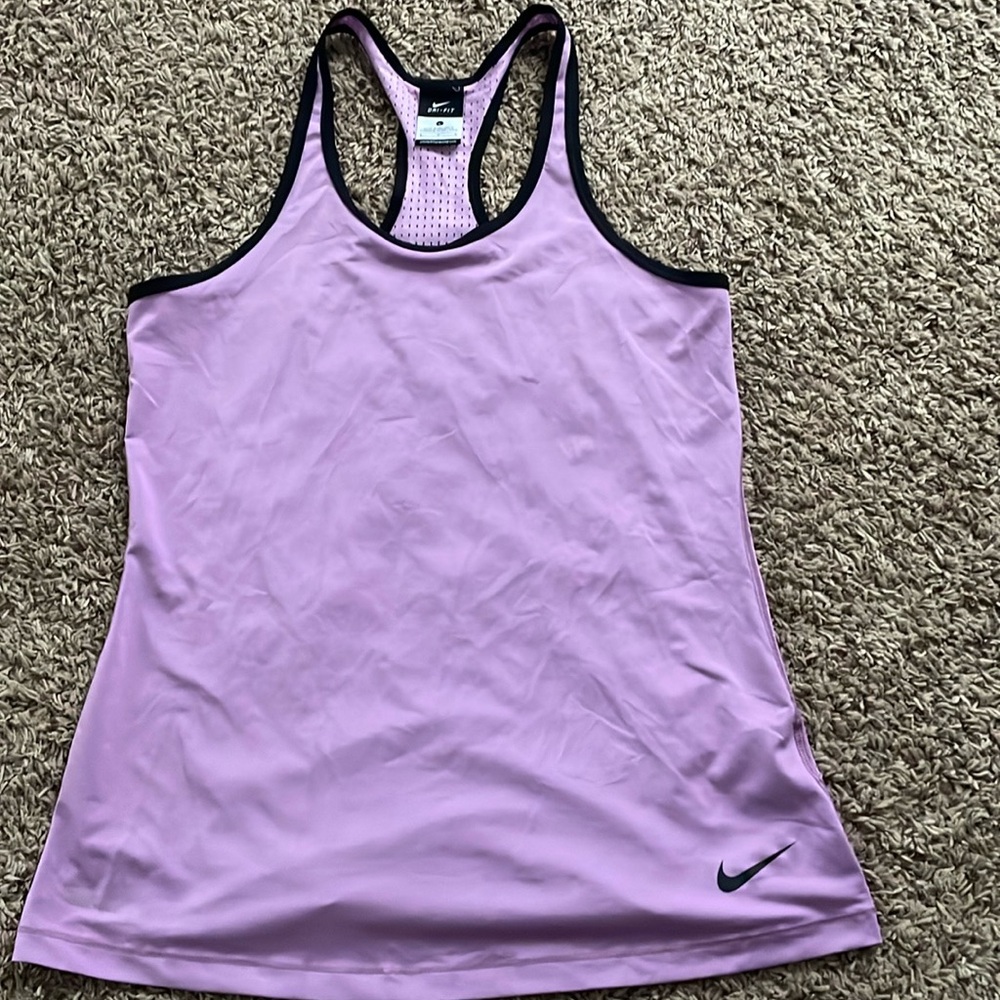Nike Dri-fit Womens Purple Race Back Tank Large